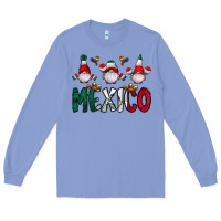 Colony Blue mexico gnome Long Sleeve Tee - CowhideDigitalArt