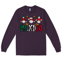 Plum mexico gnome Long Sleeve Tee - CowhideDigitalArt