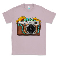 Lilac Sunflower Gemstone Vintage Camera Classic Tee - FaDigitalArtStudio