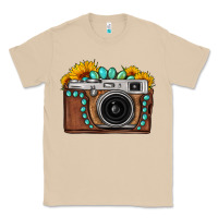 Mushroom Sunflower Gemstone Vintage Camera Classic Tee - FaDigitalArtStudio