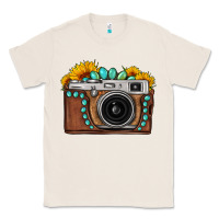 Natural Sunflower Gemstone Vintage Camera Classic Tee - FaDigitalArtStudio