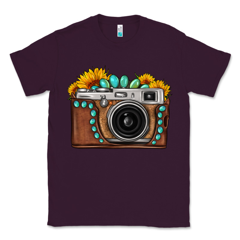 Sunflower Gemstone Vintage Camera Classic Tee by FaDigitalArtStudio | Teevron