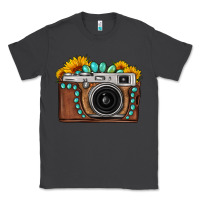 Smoke Sunflower Gemstone Vintage Camera Classic Tee - FaDigitalArtStudio