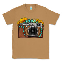 Toasted Coconut Sunflower Gemstone Vintage Camera Classic Tee - FaDigitalArtStudio