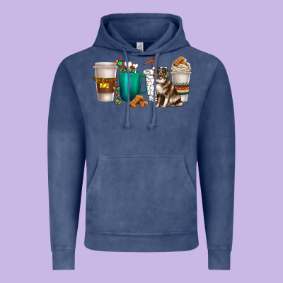 Vintage Hoodie australian shepherd dog coffee cups