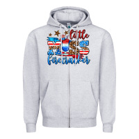 Heather Grey little miss firecracker Zipper Hoodie - AdoDesignShop