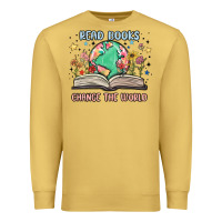 Antique Gold book lover Premium Sweatshirt - MaliasSmallBusiness