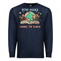 Navy book lover Premium Sweatshirt - MaliasSmallBusiness