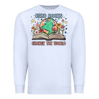 White book lover Premium Sweatshirt - MaliasSmallBusiness