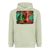 Matcha country boots Christmas Heavyweight Hoodie - Jasminsmagicworld