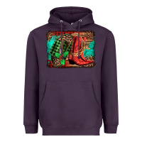 Plum country boots Christmas Heavyweight Hoodie - Jasminsmagicworld
