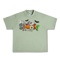 Oil Green halloween spooky Urban Heavy Tee - Zillion Design Studio