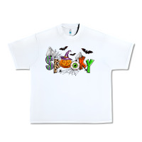 White halloween spooky Urban Heavy Tee - Zillion Design Studio
