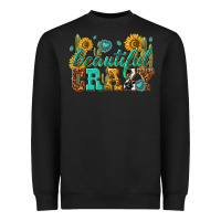 Black beautiful crazy Heavyweight Sweatshirt - texasbilliewilder