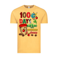 Vintage Mustard 100 days of coffee and chaos Vintage Tee - texasbilliewilder