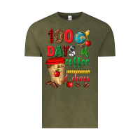 Vintage Olive 100 days of coffee and chaos Vintage Tee - texasbilliewilder