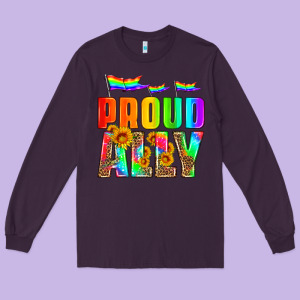 Proud Ally Long Sleeve Tee Designed By Hra Design Shop
