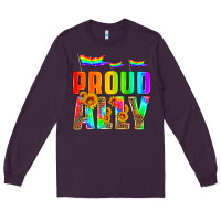 Plum proud ally Long Sleeve Tee - HRA Design Shop