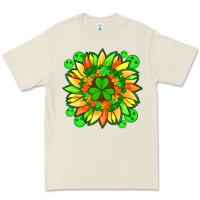 Bone sunflower with st patricks smiley face and shamrock with glitter Premium Tee - Artiststas