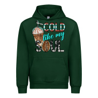 Forest Green cold like my soul with coffee Urban Hoodie - BarkalooDesign
