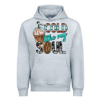 Heather Grey cold like my soul with coffee Urban Hoodie - BarkalooDesign