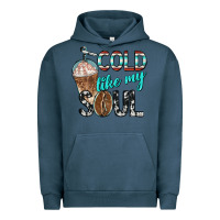 Pigment Midnight Navy cold like my soul with coffee Urban Hoodie - BarkalooDesign