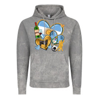 Cloud Rock argentina  hearts Vintage Hoodie - texasbilliewilder