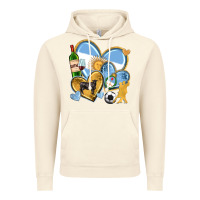 Vintage Artic argentina  hearts Vintage Hoodie - texasbilliewilder