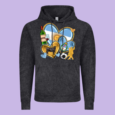 Vintage Hoodie argentina  hearts
