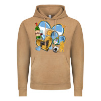 Vintage Camel argentina  hearts Vintage Hoodie - texasbilliewilder