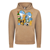 Vintage Coffee argentina  hearts Vintage Hoodie - texasbilliewilder