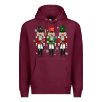 Burgundy nutcrackers Premium Hoodie - MaliasSmallBusiness