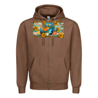 Chestnut Fall truck sunflowers Zipper Hoodie - Artiststas