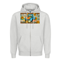 Dove Grey Fall truck sunflowers Zipper Hoodie - Artiststas