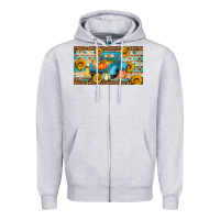 Heather Grey Fall truck sunflowers Zipper Hoodie - Artiststas