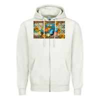 Oatmeal Heather Fall truck sunflowers Zipper Hoodie - Artiststas