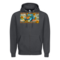 Smoke Fall truck sunflowers Zipper Hoodie - Artiststas