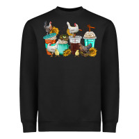 Black chicken coffee cups Heavyweight Sweatshirt - texasbilliewilder