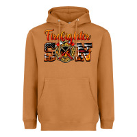 Meerkat American Flag Firefighter Son Heavyweight Hoodie - LillyAllenDesigns
