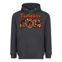 Smoke American Flag Firefighter Son Heavyweight Hoodie - LillyAllenDesigns