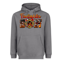 Storm American Flag Firefighter Son Heavyweight Hoodie - LillyAllenDesigns