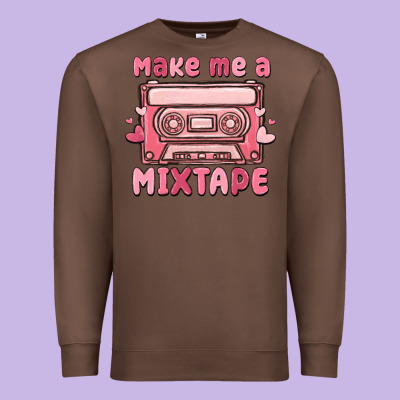 Make Me A Mixtape Premium Sweatshirt Designed By Maliassmallbusiness