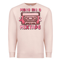 Pale Pink make me a mixtape Premium Sweatshirt - MaliasSmallBusiness