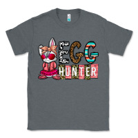 Charcoal Heather Egg Hunter Classic Tee - CowhideDigitalArt