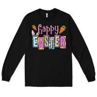 Black Easter Day Happy Easter Long Sleeve Tee - OliviaCreatesArt