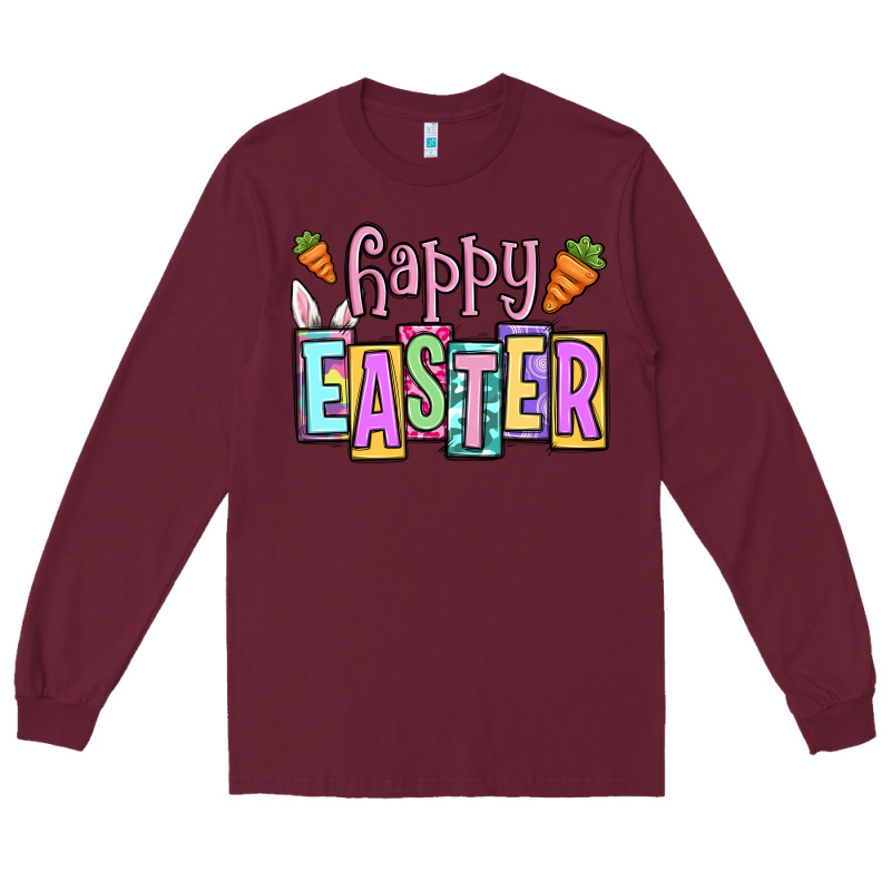 Easter Day Happy Easter Long Sleeve Tee by OliviaCreatesArt | Teevron