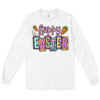 White Easter Day Happy Easter Long Sleeve Tee - OliviaCreatesArt