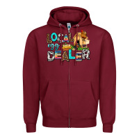 Burgundy Local egg dealer Zipper Hoodie - AdoDesignShop
