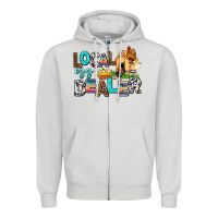 Dove Grey Local egg dealer Zipper Hoodie - AdoDesignShop