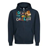Navy Local egg dealer Zipper Hoodie - AdoDesignShop